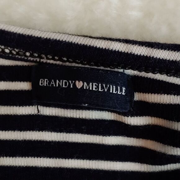 Brandy Melville blue white striped t-shirt dress - Picture 5 of 7